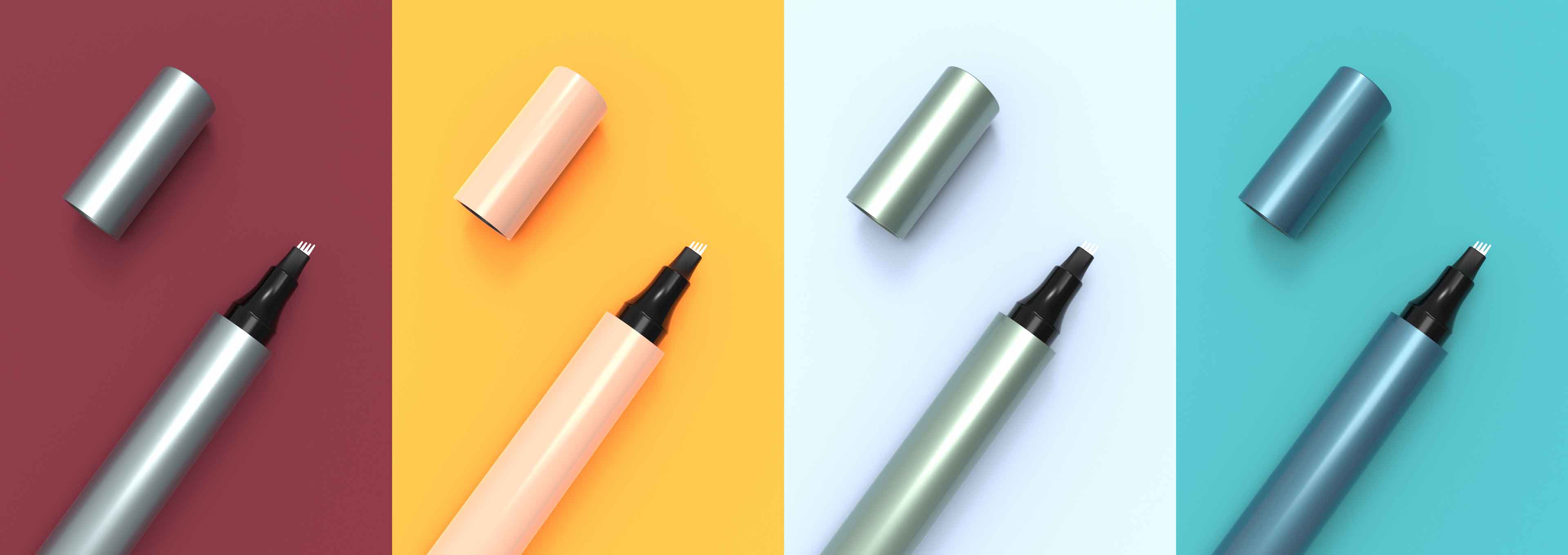 Spune-ți adio unui morman de instrumente de machiaj! Acest creion pentru sprâncene cu două capete și perie de contur le permite chiar și începătorilor să obțină sprâncene definite în mod natural.